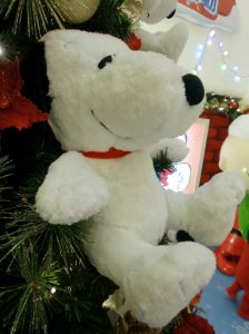 A Snoo-snoo friend on the Christmas tree